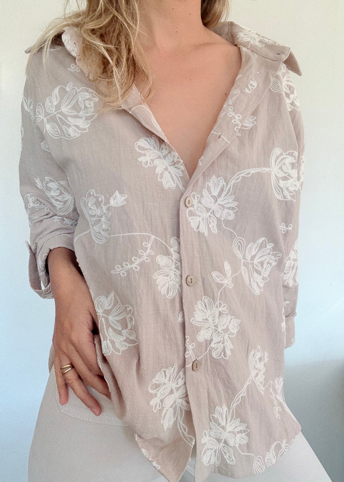 Blusa Mel - Beige