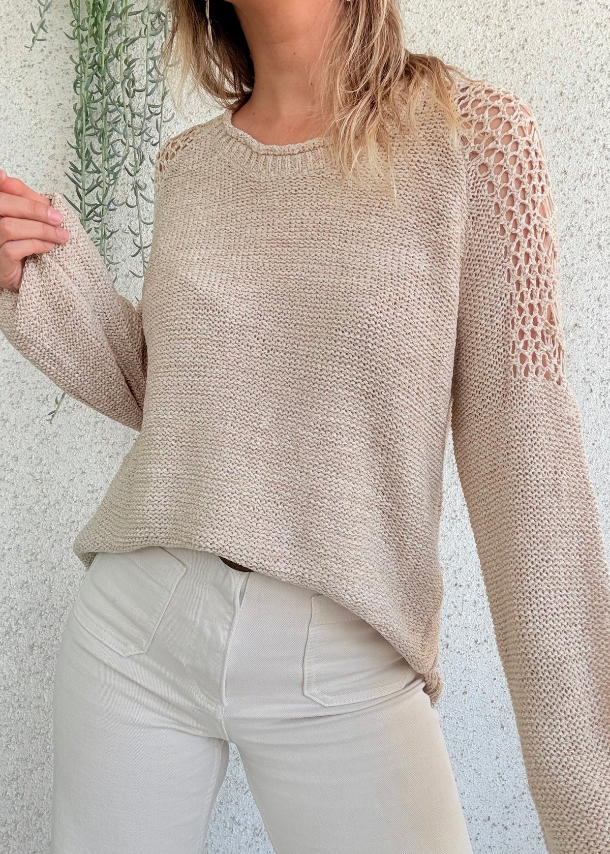 Chaleco Calado - Beige